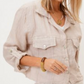 MADE IN ITALY LINEN FRAY EDGE JACKET 2233