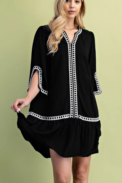EMBROIDERED DRESS 1262