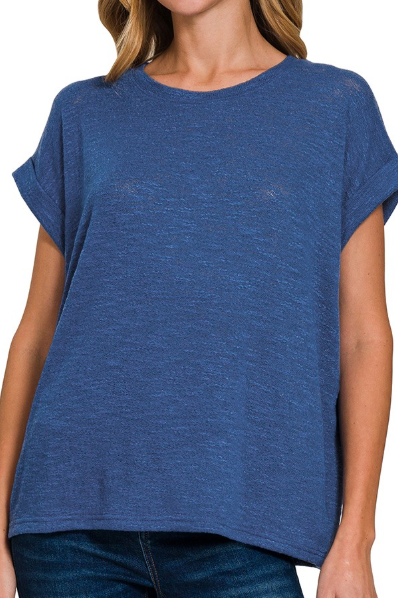 TOP in LT NAVY 2493
