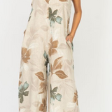 LINEN FLORAL ROMPER 1590