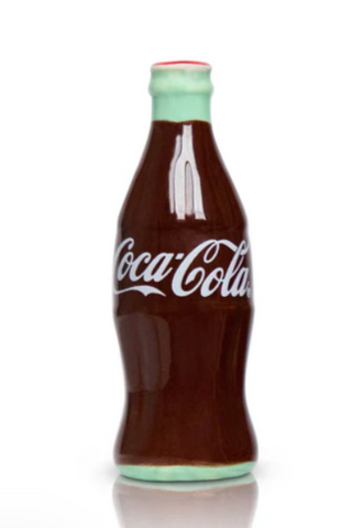 Coca-Cola bottle with a white label on a white background
