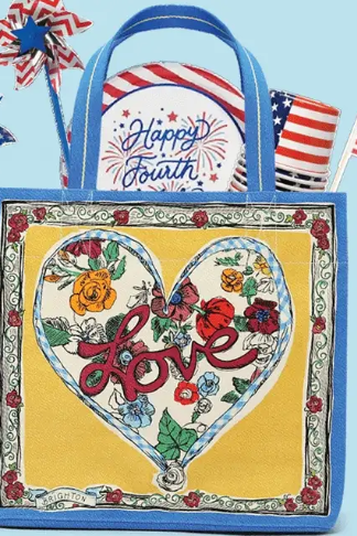 BRIGHTON FREE GIFT TIED W/LOVE TOTE w/$150+ PURCHASE