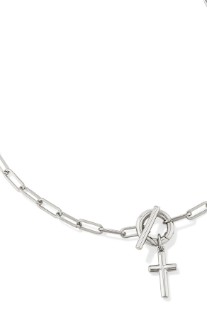 KENDRA SCOTT CROSS LINK AND CHAIN NECKLACE