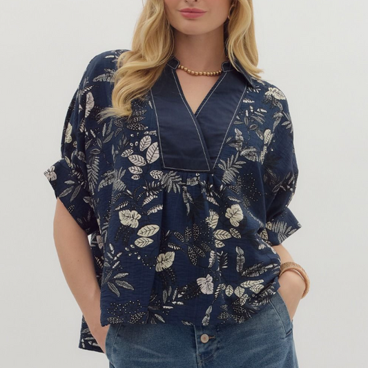 DARK BLUE TOP 28395