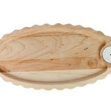 NORA FLEMING MAPLE SCALLOPED ANNIVERSARY TRAY B4