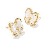 KENDRA SCOTT HALEY BOW GOLD EARRING