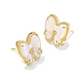 KENDRA SCOTT HALEY BOW GOLD EARRING
