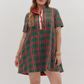 GREEN PLAID DRESS 26022