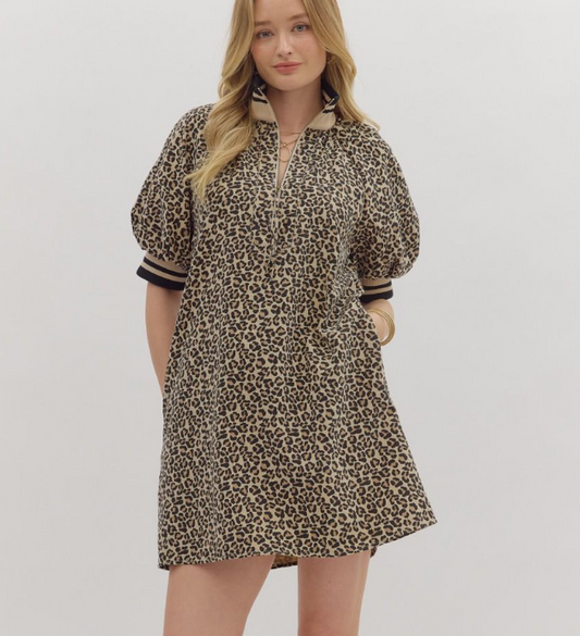 LEOPARD DRESS 28113