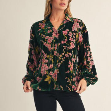 BLACK VELVET TOP 12058