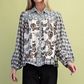 TOP in BLACK PATTERN 1473
