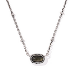 Necklace with a pendant on a white background