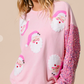 SANTA TOP in PINK 1508