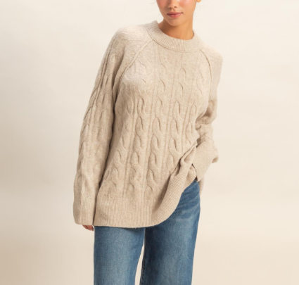 SWEATER 957 in EMERALD or CREAM