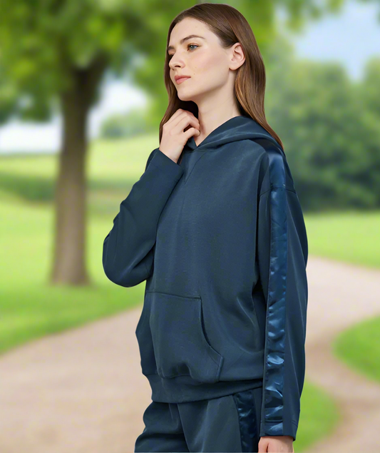 SATIN TRIM SUIT 25540