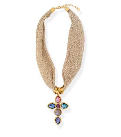 BRACHA NECKLACE TRIBUTE CROSS 355