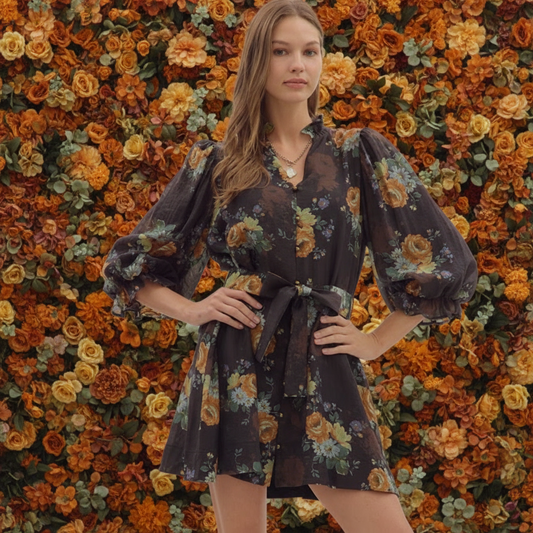 BROWN DRESS 29058