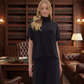 SWEATER TOP 28891 BLACK or BROWN