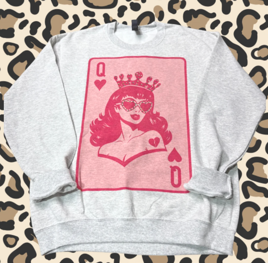 QN OF HEARTS SWEATSHIRT