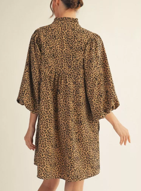 LEOPARD DRESS 14867