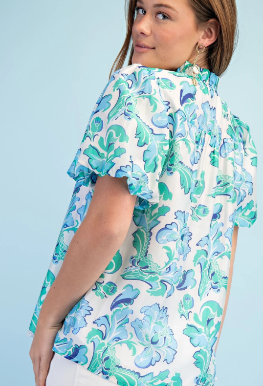 TT FLORAL in GREEN 1106