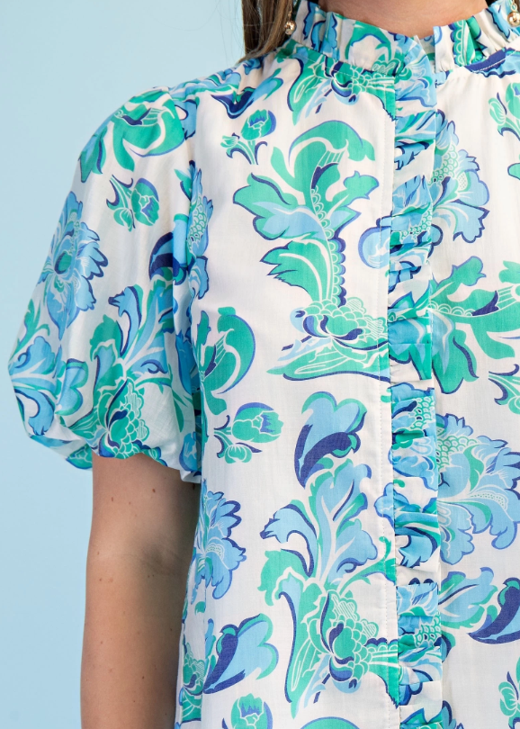 TT FLORAL in GREEN 1106