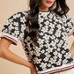 FLOWER PUFF TOP 3314