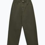 Green pants on a white background