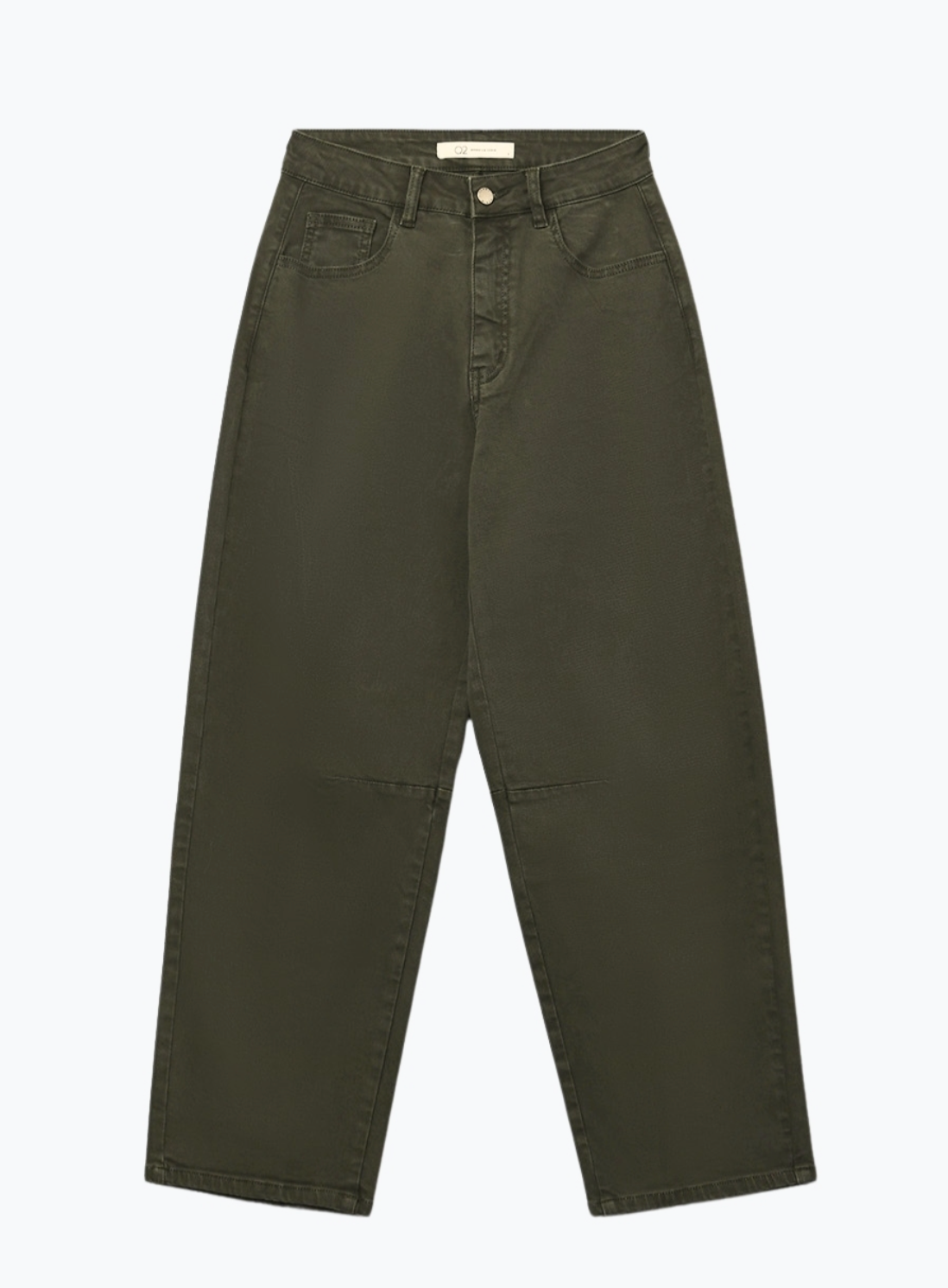 Green pants on a white background