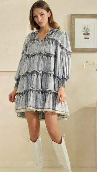 ELLA DENIM DRESS