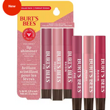 Burt's Bees lip shimmer set with packaging on a white background