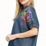 UMGEE CHARLY DENIM TOP 6493