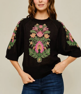 ADDIE BLACK SWEATER 15839
