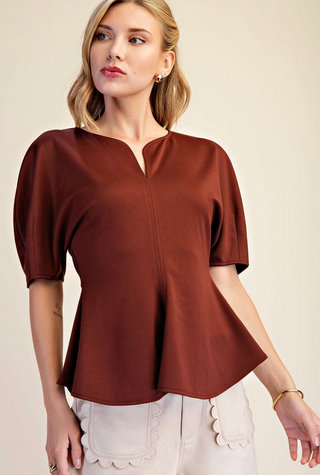 MIRA PEPLUM TOP 9195