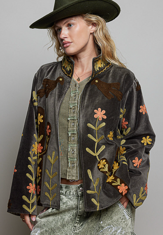 SHANIA VELVET JACKET Q34