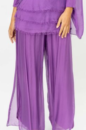 X MADE IN ITALY SILK PANT 2184