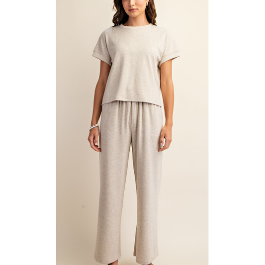 KNIT SET TAUPE 2085