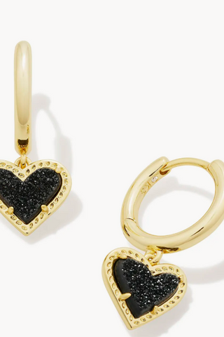 Kendra Scott Ari Heart Gold Stud Earrings