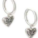 KENDRA SCOTT ARI ENAMEL HEART EARRINGS / NECKLACE