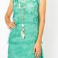 MADE IN ITALY SILK RUFFLE DRESS, SHORT ~ 14 COLORS 8900