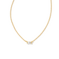 KENDRA SCOTT JULIETTE PENDANT NECKLACE GOLD WHITE CRYSTAL or RHODIUM
