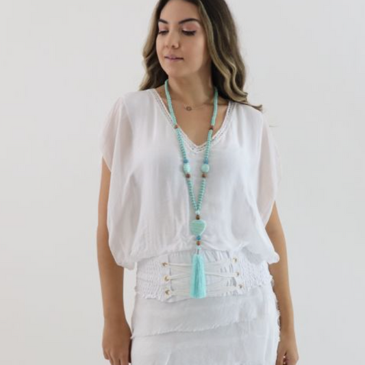 MADE IN ITALY SILK BLOUSE in PINK