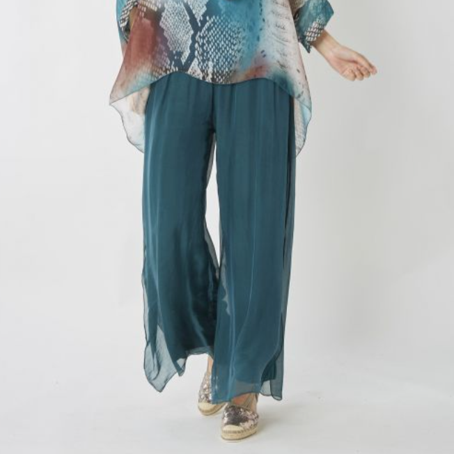 X MADE IN ITALY SILK PANT 2184