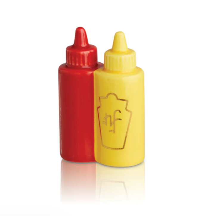 NORA FLEMING MAIN SQUEEZE A230 KETCHUP MUSTARD