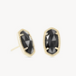 KENDRA SCOTT EMILIE STUD EARRINGS ~ Gold black cat’s eye