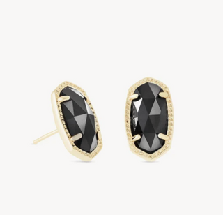 SALE * KENDRA SCOTT EMILIE STUD EARRINGS ~ Gold black cat’s eye