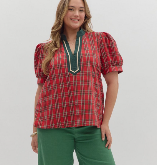 PLAID TOP 27726