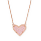 KENDRA SCOTT ARI HEART SHORT PENDANT ~ Gold NECKLACES