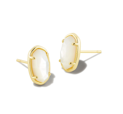 KENDRA SCOTT GRAYSON STONE STUD EARRINGS