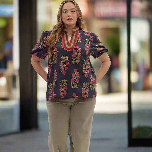 FLORAL TOP 28288
